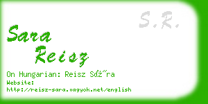 sara reisz business card